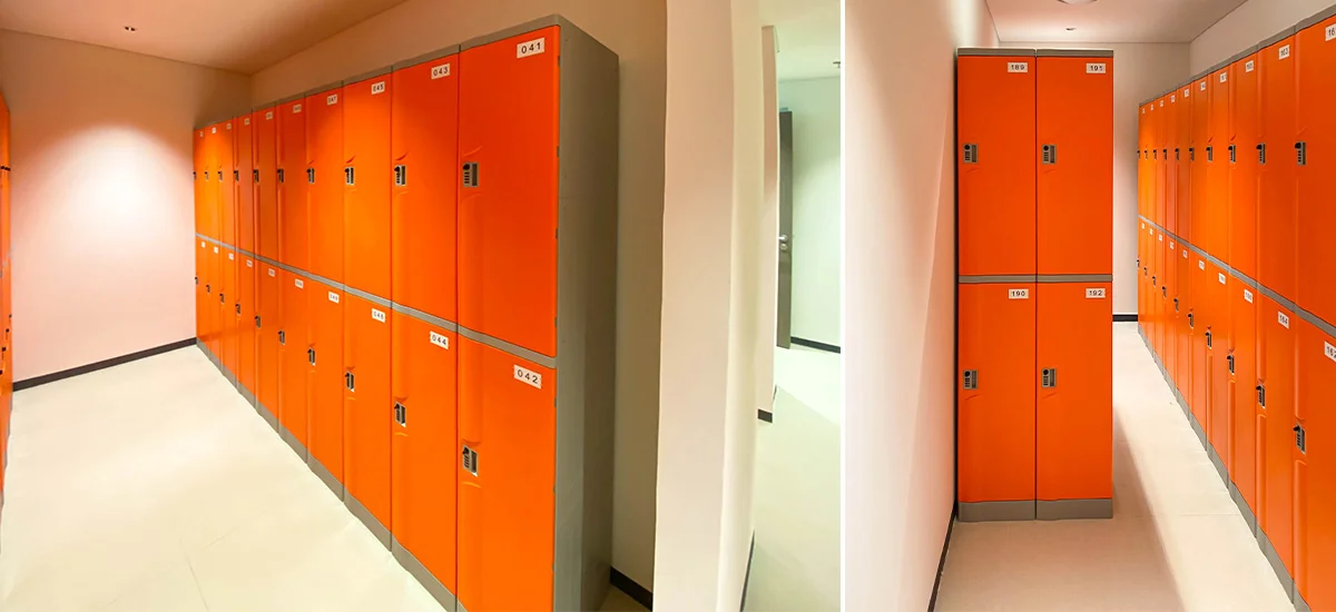 Vị trí đặt tủ locker ABS dòng N tại siêu thị Lotte