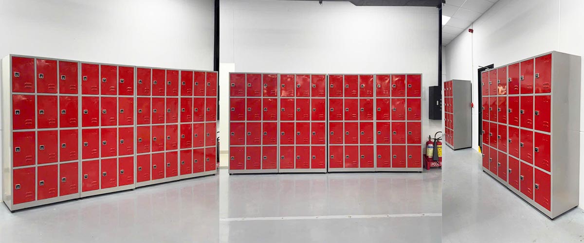 Tổng thể khu vực locker tại nhà máy