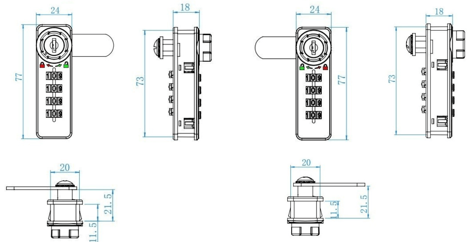Cấu tạo khóa số 907
