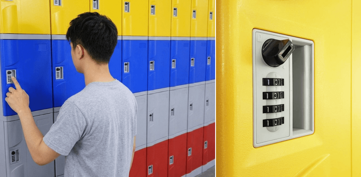 khóa số 3S trên tủ locker tại bệnh viện
