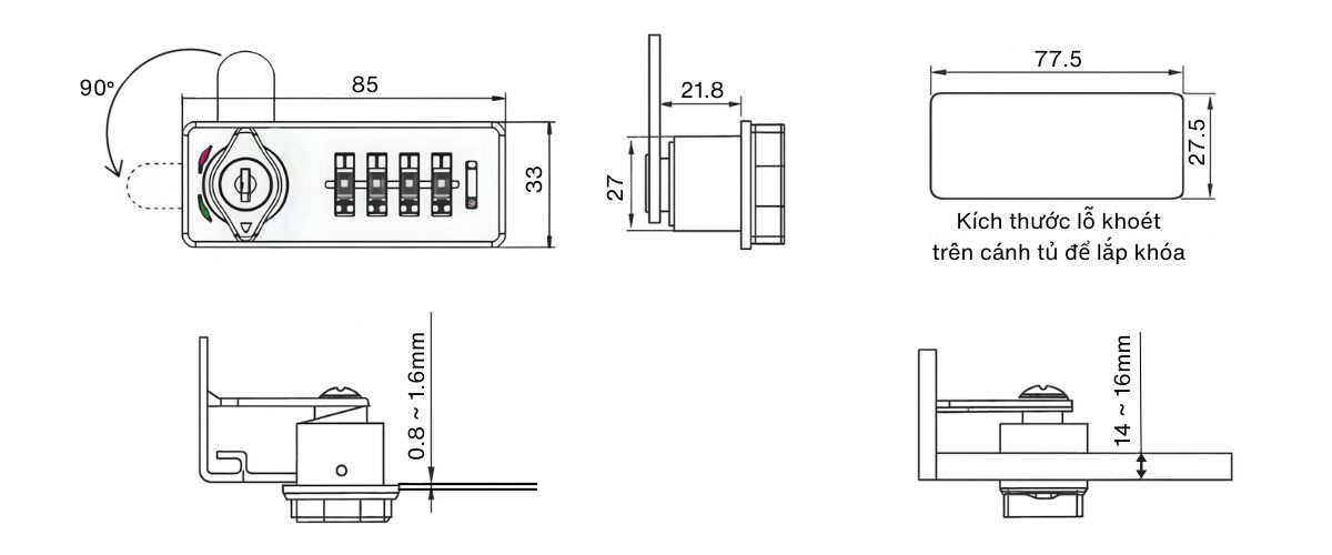 Cấu tạo khóa số 920