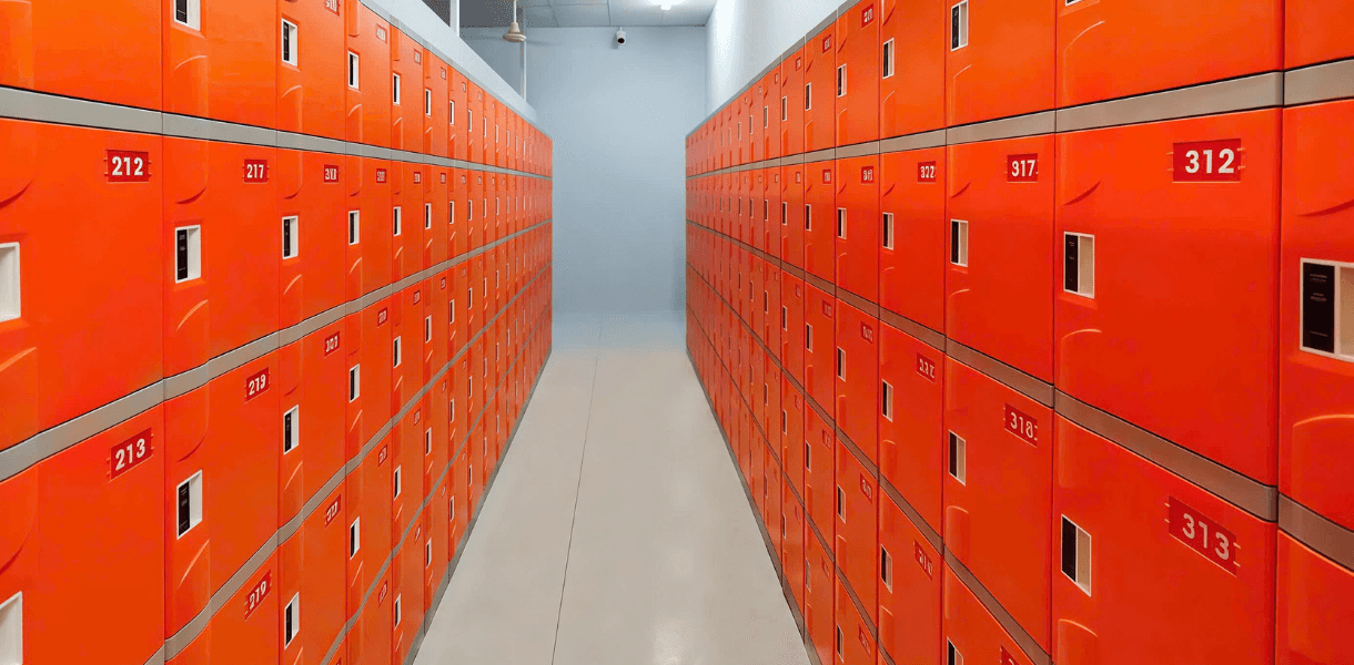 Tủ locker tại TTC Dốc Lết