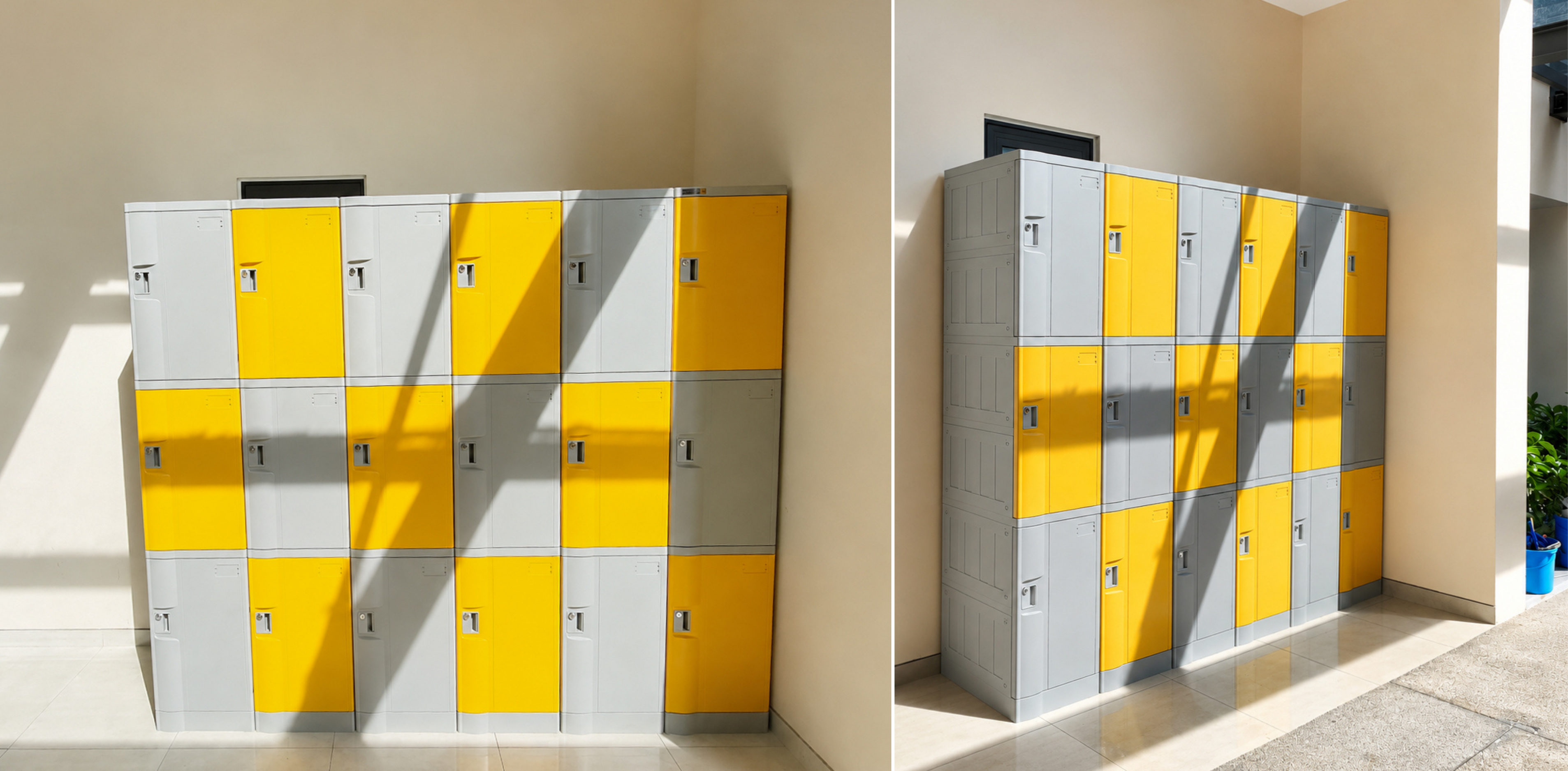 Hệ thống tủ Locker ABS W600 kết hợp Khoá Chìa