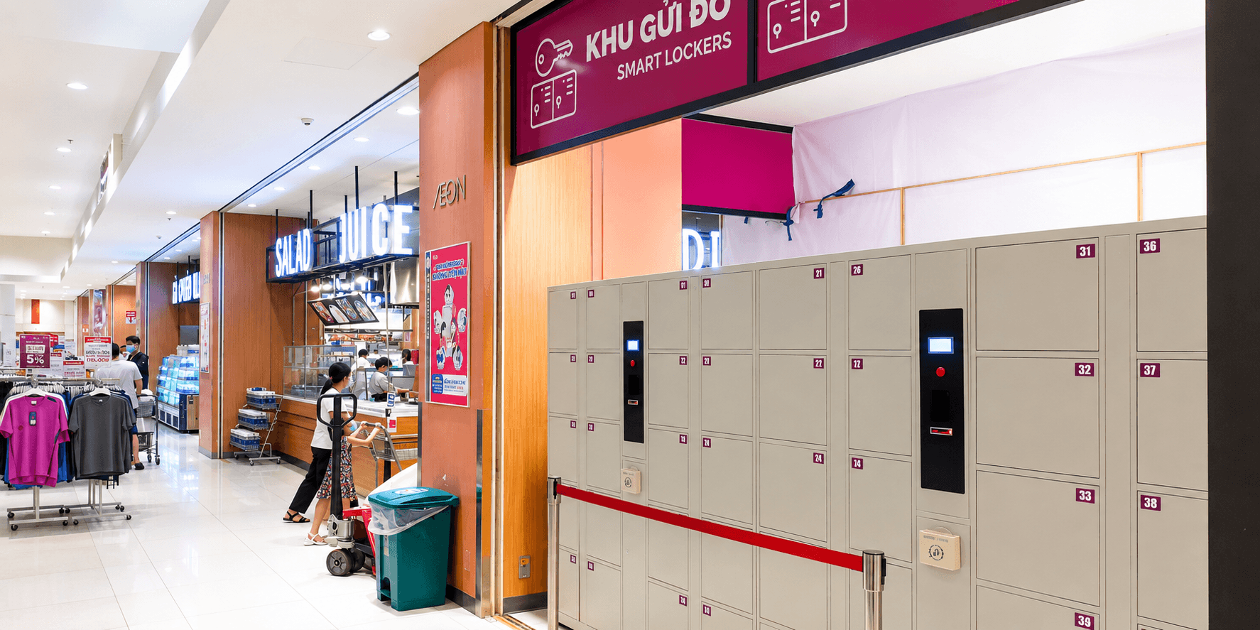 Tủ đựng đồ tại siêu thị