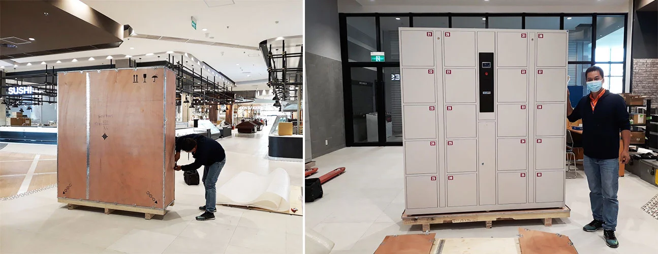 Tủ Locker thông minh tại AEON Mall Hải Phòng