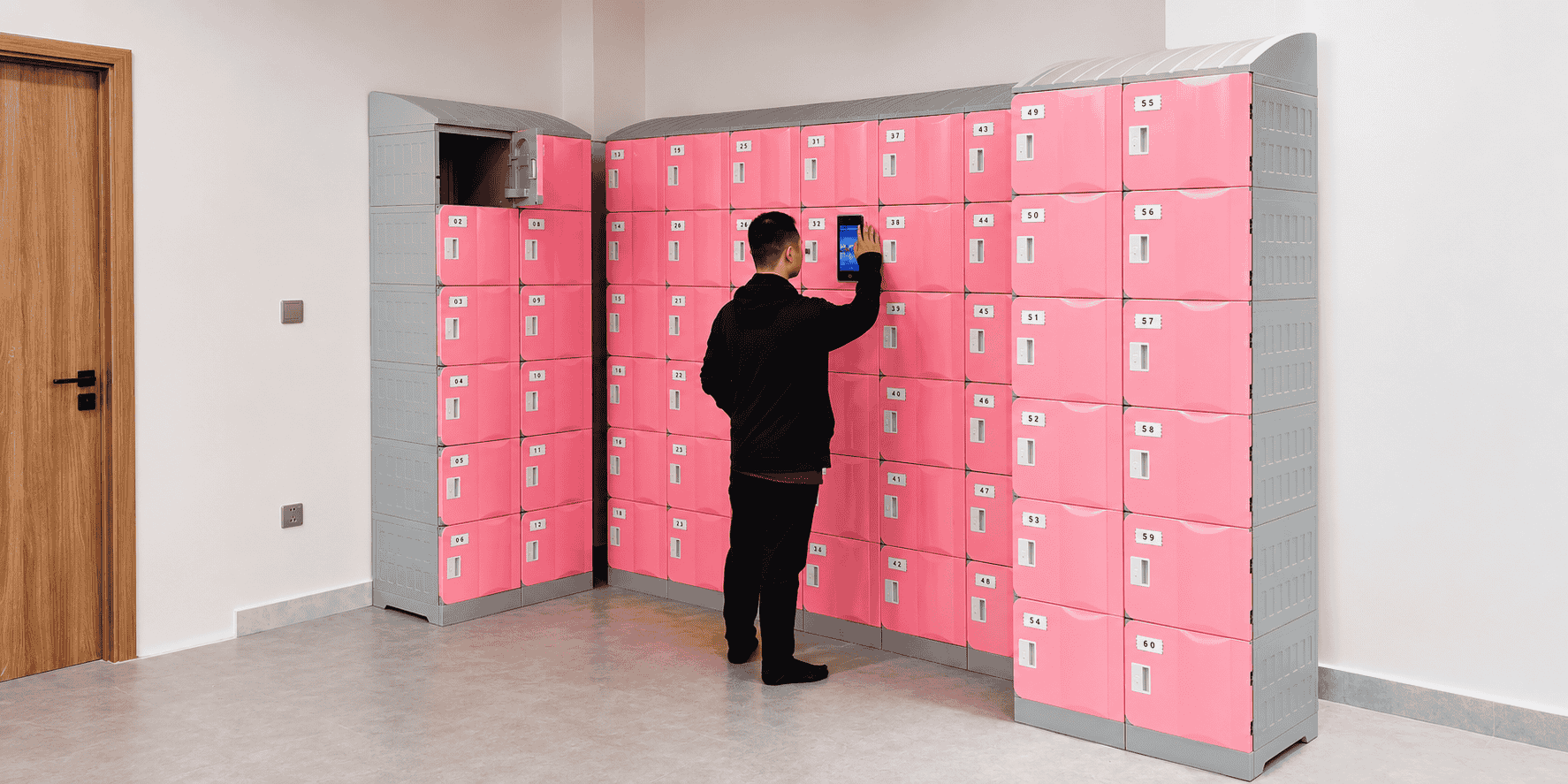 Tủ Locker ABS Face ID tại Rose Gym for Ladies